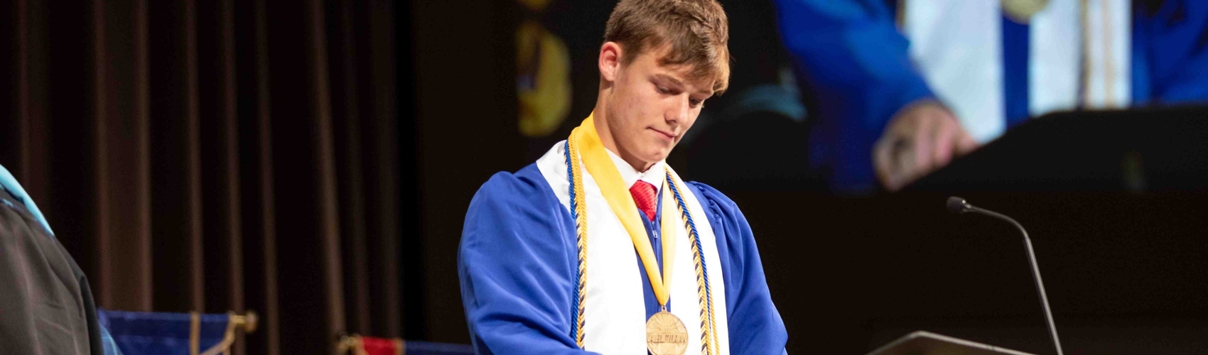 Senior Speaking at Commencement