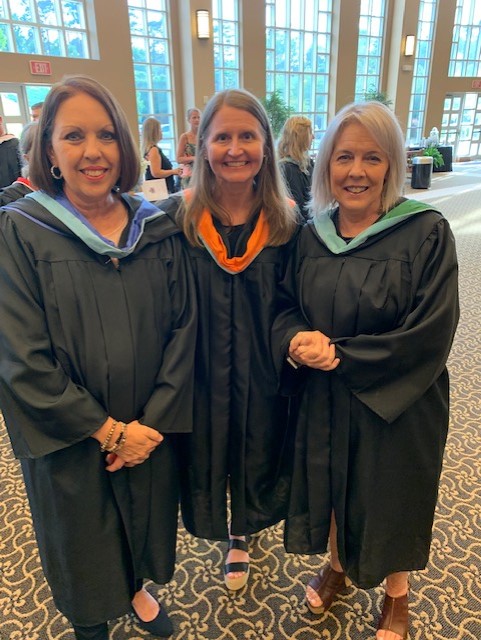 Faculty at Commencement Ceremony